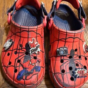 Crocs Spider-Man size 11 toddler boots